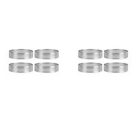 Wzxksoac 8 Pack Stainless Steel Tart Rings 2.4In,Perforated Cake Mousse Ring,Cake Ring Mold,Round Cake