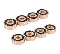 Wzxksoac 8 Pcs Aluminum Speaker Insulation Pad Audio Amplifier Base Hifi Amplifier Shock-Absorbing Pad Audio Accessories