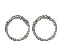 Wzxksoac 8 Pieces Bass Strings Bass Guitar Accessories Guitar Strings Silver Plated Guitar Music Accessories