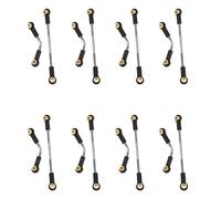 Wzxksoac 8 Set RC Car Steering Pull Rod Upgrade Part Metal RC Steering Rod for B1 B14 B24 B24 C14 C24 1/16