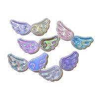 Wzxksoac 80 PCS Cute Colorful Shining Pearl Angel Wing Collection Flat Back Ornament Headwear Accessories Random Color Jewelry Bows Accessories