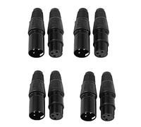 Wzxksoac 80Pcs 3Pin Xlr Male to Female Microphone Extension Cable Microphone Cables Plug Audio Socket Mic Audio Connector Adapter