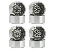 Wzxksoac 8PCS 1.9 Metal Beadlock Wheel Hub Rim for 1/10 RC Crawler Axial SCX10 90046 AXI03007 TRX4 D90,2