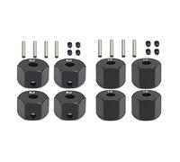 Wzxksoac 8Pcs 12MM Wheel Hex Hub for 1/10 RC Crawler Axial SCX10 Traxxax Trx4 MST RC Car Part,8mm & 10mm