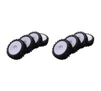 Wzxksoac 8Pcs 17mm Hub Wheel Rim & Deep Tooth Tire for 1/8 Off-Road RC Car Redcat Team VRX Hobao