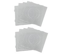Wzxksoac 8Pcs ABC Clear 145X145mm Square Large Pegboards Board for Fuse Bead