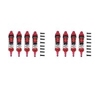 Wzxksoac 8Pcs Adjustable All Metal Shock Absorbers Damper for 144001 124019 124018 RC Car Upgrade Parts Accessories,1