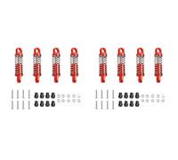 Wzxksoac 8Pcs Alloy Damper Oil Filled Type for Rc Hobby Model Car 1/28 K969 K989 P929 Drift, Red