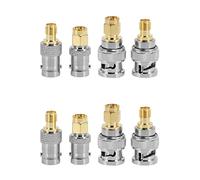 Wzxksoac 8Pcs BNC to SMA Type Male Female Connector Adapter Test Converter Kit Set
