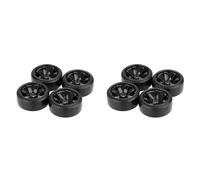 Wzxksoac 8Pcs Drift Car Tire Wheel Rim Hard Wheel Tyre for 1/10 Drifting RC Car Black