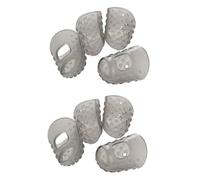 Wzxksoac 8Pcs New Soft Silicone Guitar Thumb Finger Picks Protector Fingertips (Gray XXS)