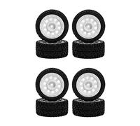 Wzxksoac 8Pcs RC Car Wheel Tires Tyres for 1603 1604 SG1603 SG1604 1/16 RC Car Spare Parts Accessories