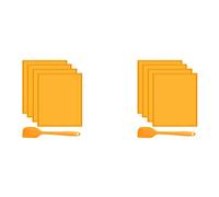 Wzxksoac 8PCS Silicone Dehydrator Sheets Dehydrator Mats with Edge for Fruit Leather Liquid Fruits Meat Herbs with Scraper