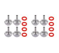 Wzxksoac 8PCS Stainless Steel Beer Coupler Fitting,Beer Line Connector Kit,Hex Nut 5/8 Inch G Thread x 5/16 Inch Barb