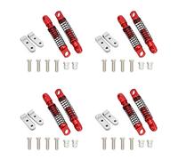 Wzxksoac 8X for D12 RC Car Metal Rear Damper with Mount Fixed Seat Upgrades Parts Accessories,1