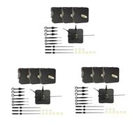 Wzxksoac 9 Pieces Clock Movements DIY Wall Clock Battery Operated Mechanism Clock Matching Parts and Pointers Shaft Length 22Mm