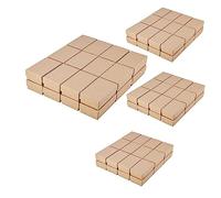 Wzxksoac 96PCS Kraft Paper Gift Box Small Kraft Paper Jewelry Box Handmade Cardboard Packing Gift Box Wedding Decorations
