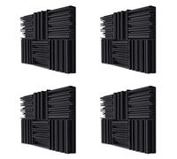 Wzxksoac 96Pcs Studio Acoustic Foam Panels Soundproof Sponge Drum KTV Room Absorption Treatment Polyurethane Wall Sound Foam Pad