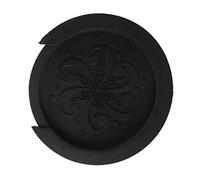 Wzxksoac Acoustic Guitar Soundhole Cover Screeching Halt Rubber-Black
