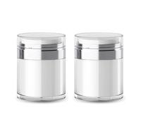 Wzxksoac Acrylic Makeup Cosmetic Containers with Shampoo Pump, Refillable and Suitable for Travelling
