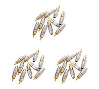 Wzxksoac Adapter Audio Coaxial Cable Connector Plug Seamless 30 Pcs