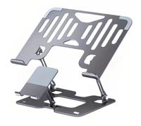 Wzxksoac Adjustable Height Stand Folding Office Stand Heat Dissipation and Anti Slip Foldable Two in One Stand for Mobile Phones Laptops and Tablets A