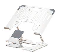 Wzxksoac Adjustable Height Stand Stand for Mobile Phones Heat Dissipation and Anti Slip Foldable Two in One Stand for Mobile Phones Laptops and Tablets B