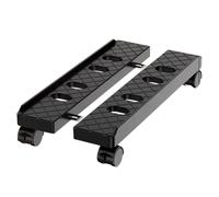 Wzxksoac Adjustable Mobile PC Tower Stand Telescopic CPU Holder with Rolling Casters Desktop Computer Cart A