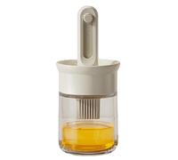 Wzxksoac Adjustable Telescopic Oil Brush with Integrated Bottle,High Temperature,Ideal for Kitchen,Barbecue,and Baking