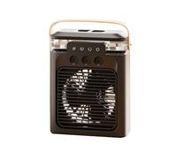 Wzxksoac Air Conditioner Fan with Colors LED Light Modes for Desk Nightstand Coffee Table-E