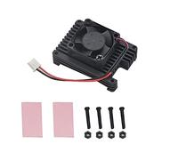 Wzxksoac Aluminum Alloy Heatsink with PWM Fan for Compute Module 4, Passive Cooling Radiator with Speed Control Fan