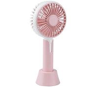 Wzxksoac Aroma Diffuser Handheld Fan with Base Personal USB Electric Cooling Fan Rechargeable Battery Powered Portable(Pink)