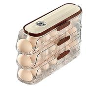 Wzxksoac Automatic Rolling Egg Fresh-Keeping Rack Refrigerator Storage Box Large Capacity Household Kitchen Tools C