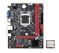 Wzxksoac B85M VHL Desktop Motherboard +I3-2130 CPU LGA 1155 USB 3.0 3.0 Support Up to 16GB DDR3 1600MHz RAM Slots Easy Install