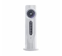 Wzxksoac Bedroom Tower Fan Silent USB Water Cooling Fan Portable Water Mist Humidification Water Cooling Fan Desktop Air Cooler White