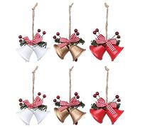 Wzxksoac Bells Metal Christmas Tree Decorations DIY Crafts Party Hanging Decor Christmas Tree Ornaments