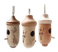 Wzxksoac Bird House for Outside Indoor Hanging Bird Swing Nest for Bird Houses Garden Decor 3Pack
