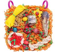 Wzxksoac Bird Toys for Small & Medium Parrots Bird Toys for Parrots for Budgies, Cockatiels, Lovebirds, Conures