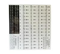 Wzxksoac Black and White Piano Keyboard Stickers, Bold Letter Piano Stickers, Very Suitable for Children to Learn Piano