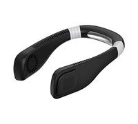 Wzxksoac Bladeless Neck Fan, 360Degree Cooling Hands Free Sports Fan, USB Mini Personal Fan, Headphone Design Air Cooler -Black