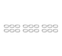 Wzxksoac Cake Ring Molds, 18Pcs Stainless Steel Porous Tart Ring, Perforated Pie Cake Ring Mold, Cake Mousse Ring with Holes 7cm
