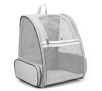 Wzxksoac Cat Bag Portable Cat Backpack Pet Bag Cat Backpack Foldable Large Capacity Breathable Pet Bag Gray