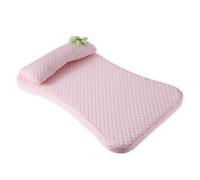 Wzxksoac Cat Cooling Mat for Pets Thickened Dog Bed Detachable Elastic Sponge Cushion Flower Ice Silk Dog Sofa with Pillow in Summer