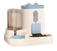 Wzxksoac Cat Food Dispenser Water and Food Integrated Fully Automatic Cat Food Feeding and Water Dispenser Cute Water Dispenser Blue