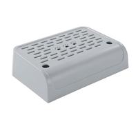 Wzxksoac Cat Litter Box Ramp with Filter Function, Double Layered Self-Cleaning Cat Litter Box Litter Trapper with Storage Gray