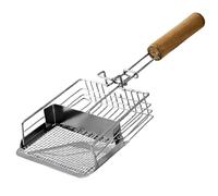 Wzxksoac Cat Scooper with Hook for Indoor Kitten Dog Food Travel Ergonomic Wooden Handle Metal Pet Supplies Cat Litter Scoop