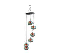Wzxksoac Charming Wind Chimes Bird Feeders for Outdoors Hanging Ant and Bee Proof,Never Leak,Perfect Garden Easy to Use Model 4
