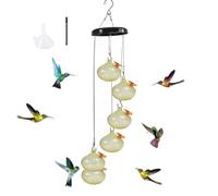Wzxksoac Charming Wind Chimes Hummingbird Feeders Charming Wind Chimes Hummingbird Feeders Windchime Hummingbird Feeder, Easy to Use D
