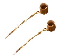 Wzxksoac Chinese Retro Water Scoop Wine Raisin Wine Scoop Long Handle Scoop Household Water Scoop,B