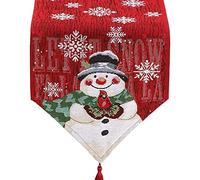 Wzxksoac Christmas Table Runner Holiday Table Runners for Dining Room Table Runner for Christmas Table Decorations